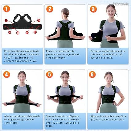Posture L Correcteur Dos Ceinture Femme: Ceinture Dorsale Dos