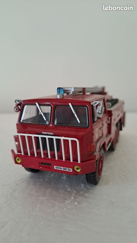 Camion pompiers 1/43 BERLIET FF 6X6 service départemental MEURTHE ET MOSELLE (image 3)