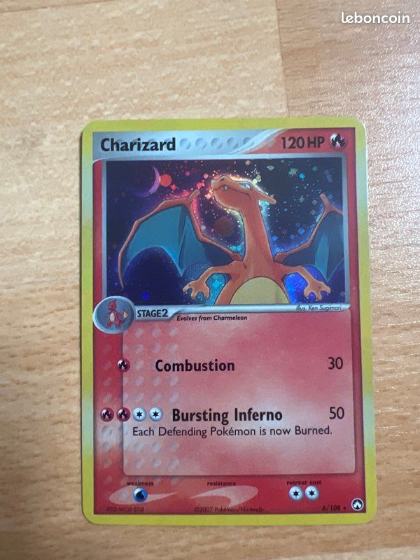 charizard pokemon card 6/108 Pokémon - Charizard Holo Rare - (6/108) - (EX Power Keepers)