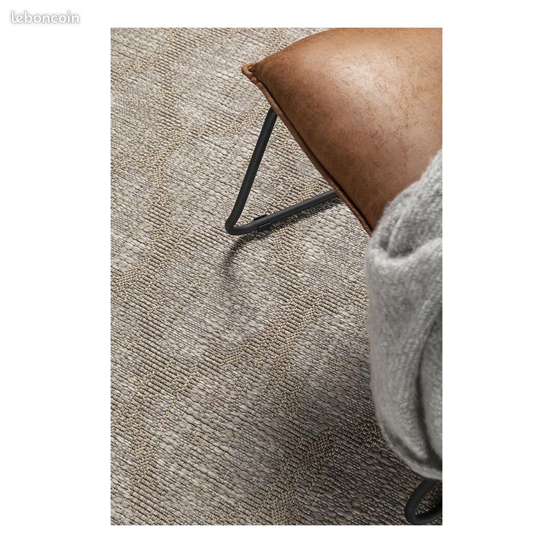 Tapis vintage plat rayé Brockway Beige 120x170 (image 6)