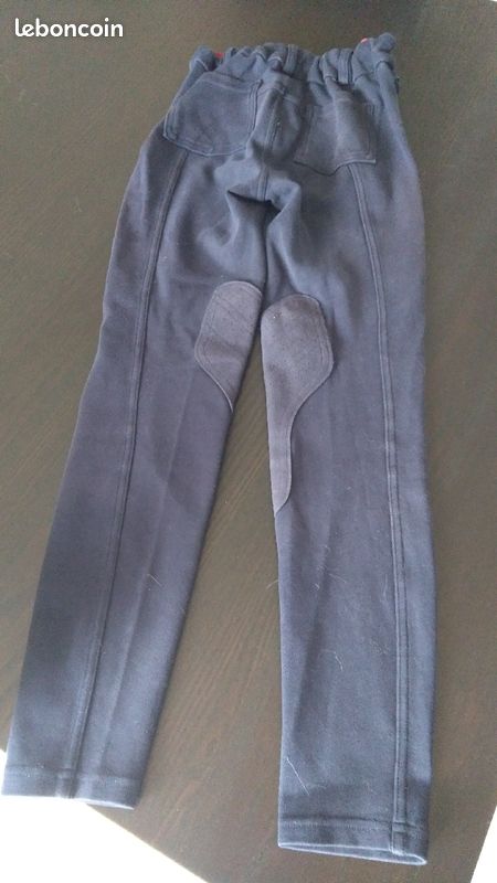 Pantalon bleu équitation taille 10 ans (image 3)