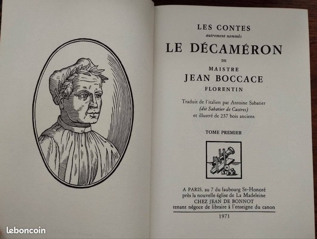 Le decameron - les contes de maistre jean boccace- editions jean de bonnot -1971 (image 9)
