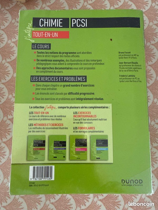 Livre prépa scientifique Chimie PCSI (image 2)