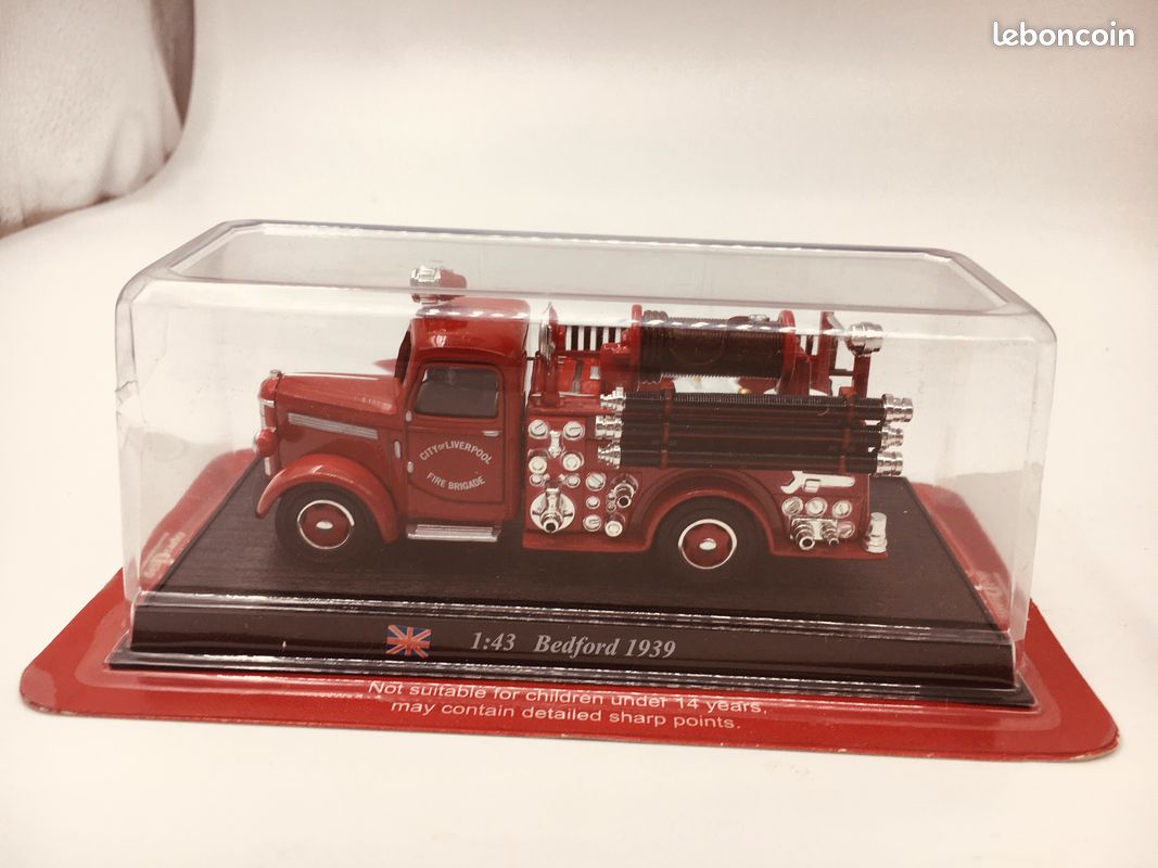 DEL PRADO Camion pompiers monde BEDFORD LIVERPOOL FIRE BRIGADE 1939 NEUF (image 1)