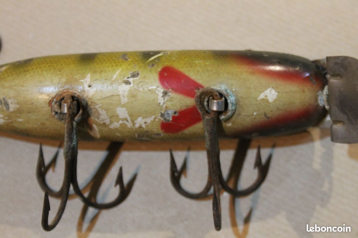 Mallette de pêche à l'ancienne avec sangle de transport - - Catawiki