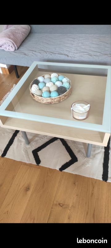 Table basse vitrée (image 1)