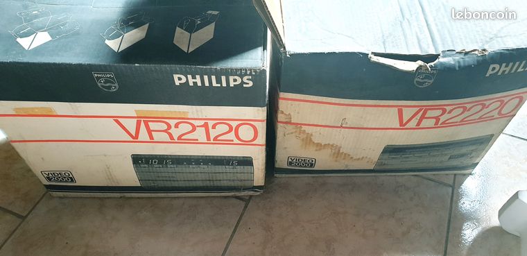 Magnétoscope Vintage Philips VR2120 / VR2220 – Neuf Sous Emballage D’origine