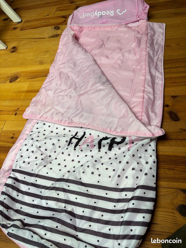 Sac de couchage , duvet enfant, matelas gonflable, couette zippée (image 2)