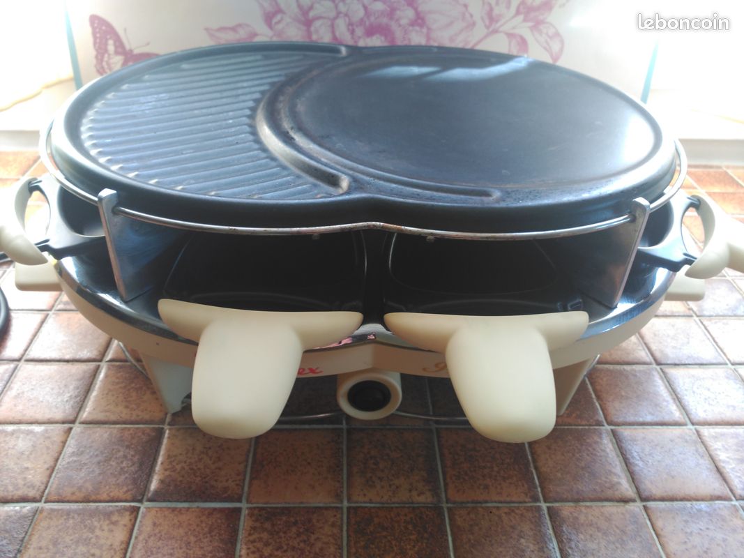 Appareil raclette 8 personnes / grill / crêpes Moulinex (image 1)
