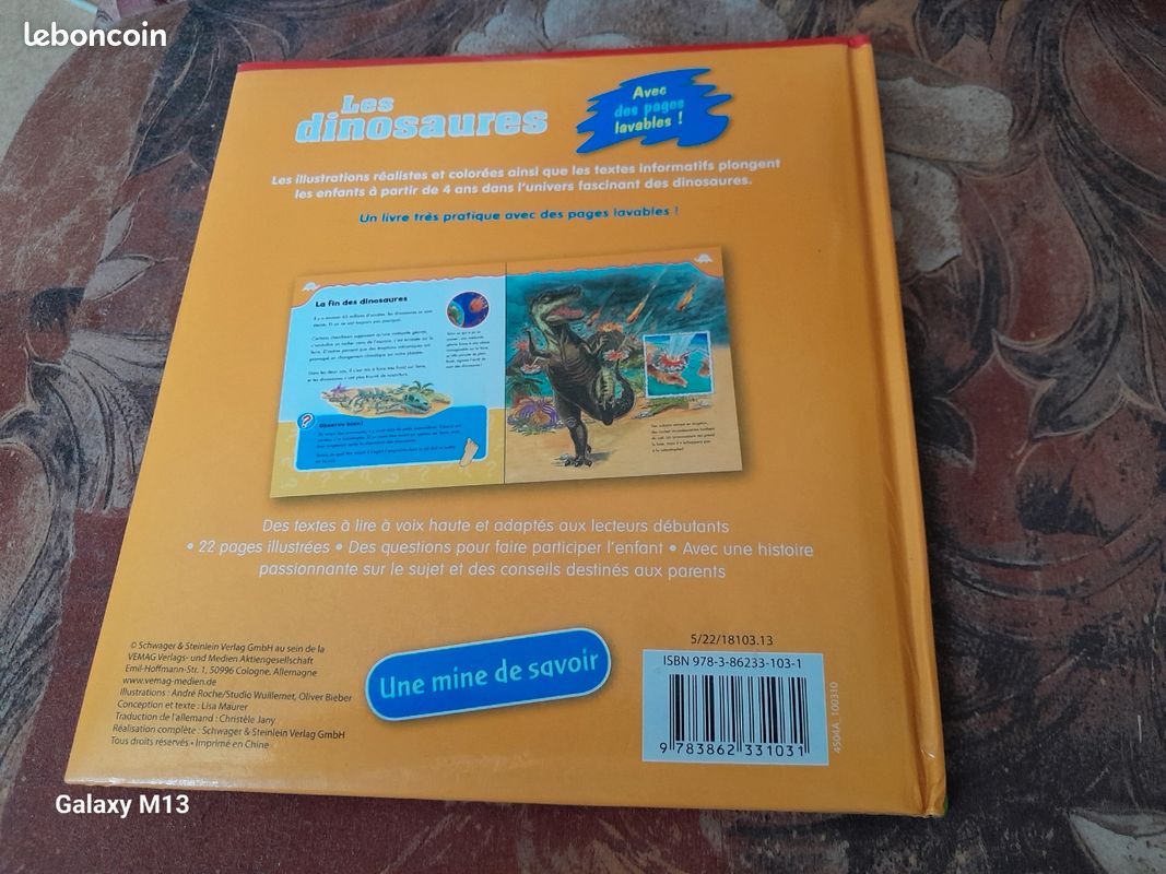 Mine de savoir Les dinosaures avec des pages lavables (image 3)