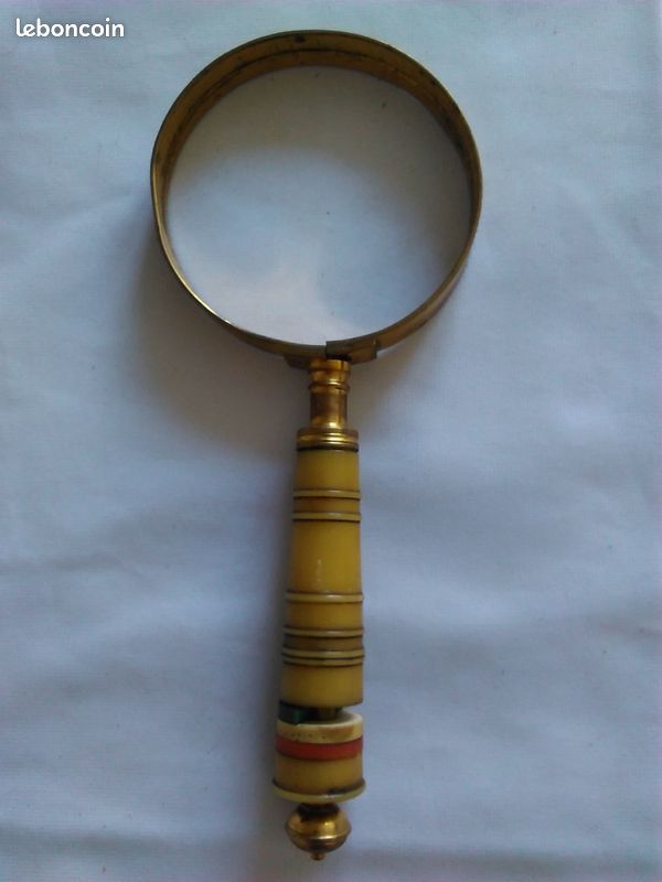 FcNoqgn Loupe Monocle Collier Chaîne Suspendre 5X Or