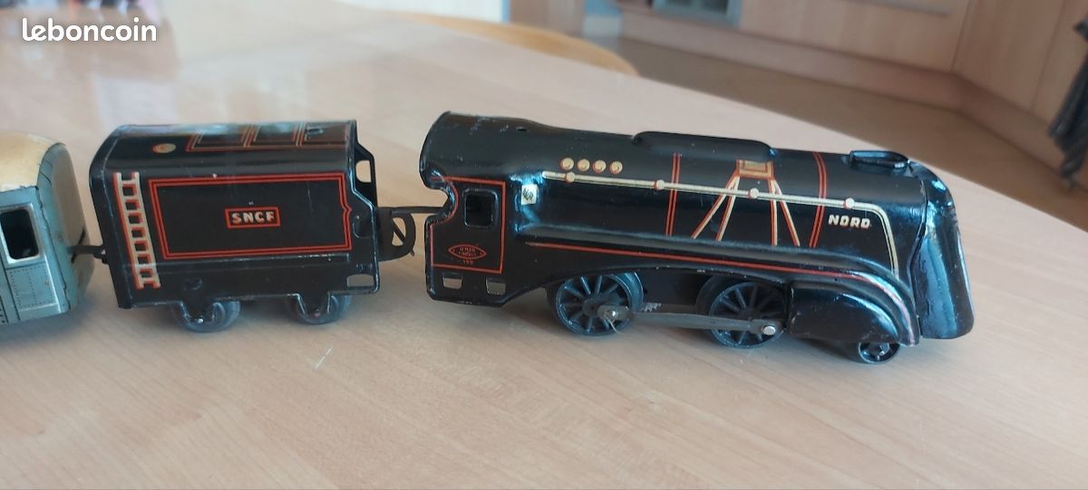 Train Mécanique JEP N°2 Années 30/40 - Tôle Remontage à Clé - Occasion