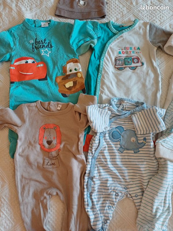 Lot 6 pyjamas garçon 3 mois (image 2)