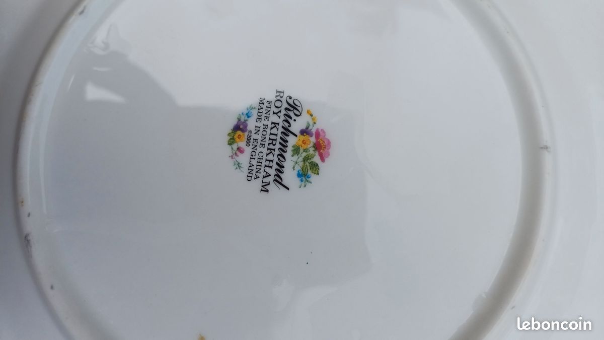 2 assiettes Richemond par roy kirkham en porcelaine anglaise (image 2)