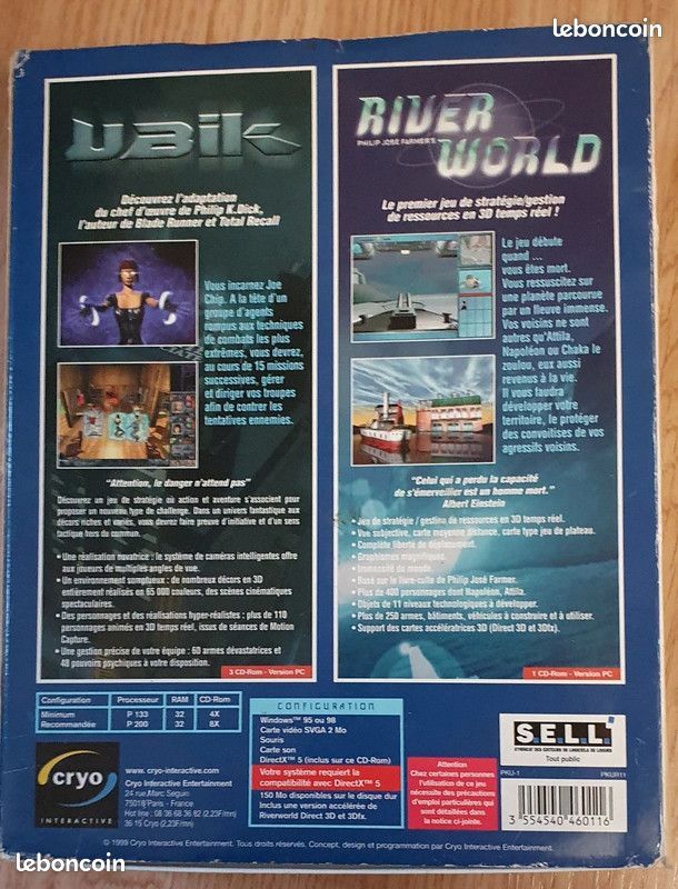 Boite Big box vide/sans jeu pour Risk 2 PC FR
