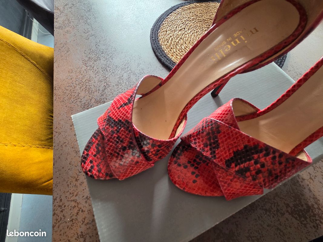 Sandales hauts talons rouge Minelli 38 (image 3)