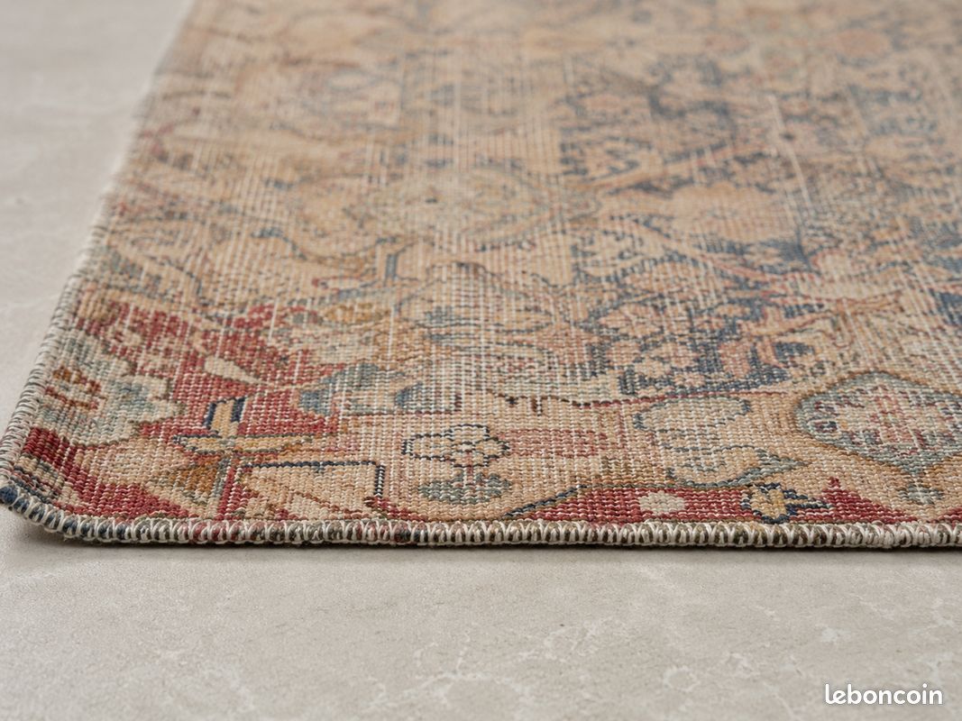 Grand tapis ancien style persan 495 x 292 cm – très patiné (image 7)