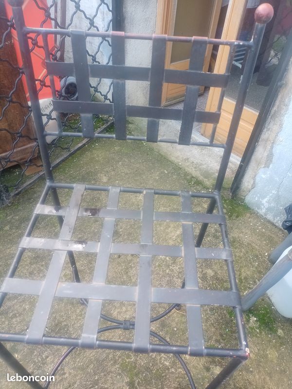 Chaises fer forgé (image 1)