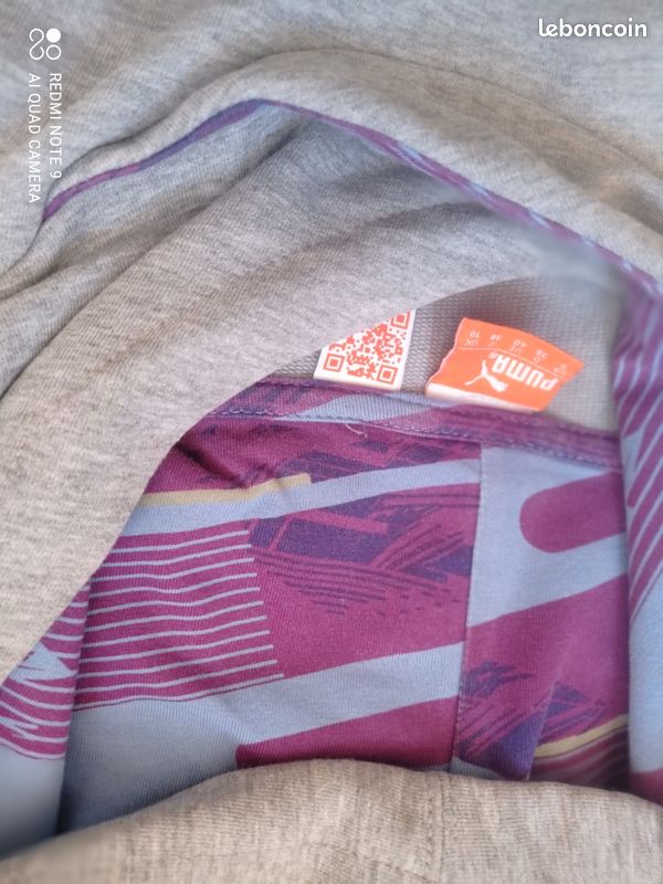 Sweat à capuche gris Puma taille M (image 4)