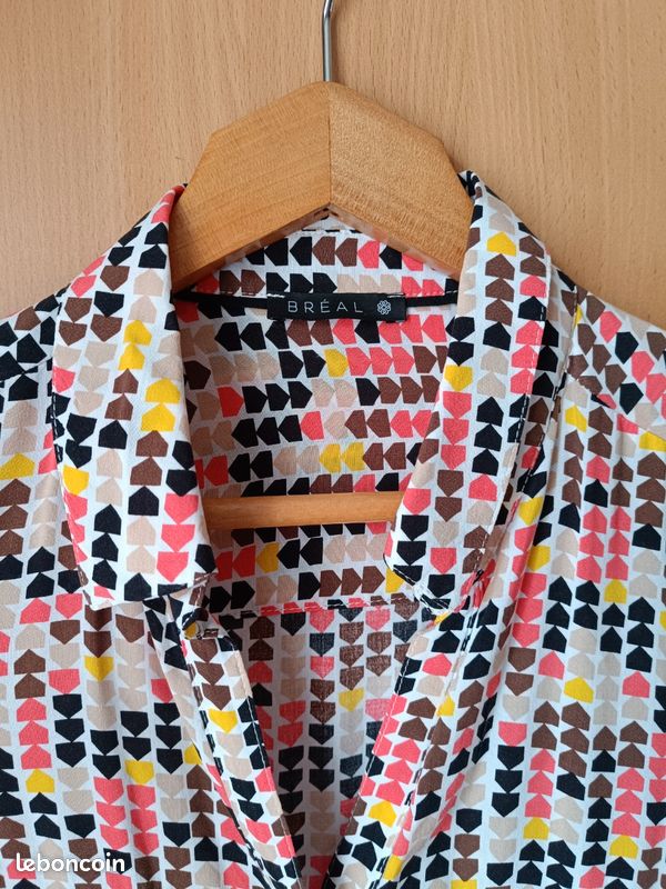 Chemisier Patrice Breal - Taille 38 - Multicouleur - Viscose - Occasion Très Bon état
