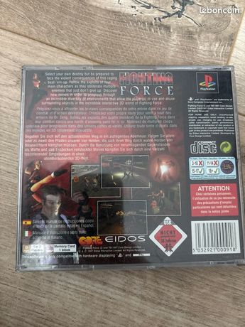 Fighting Force – PS1 – PAL FR – Complet – Bon état – Jeu D'action 1997