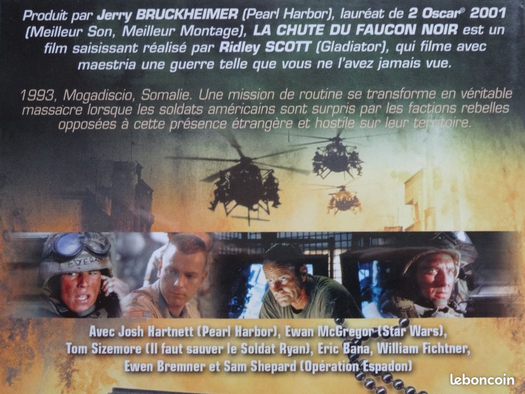 DVD - LA CHUTE DU FAUCON NOIR - neuf (image 2)