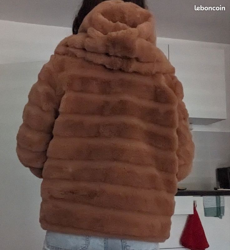 Faux Fur Veste Marron Homme Zara Shearling Manteau Marron Homme