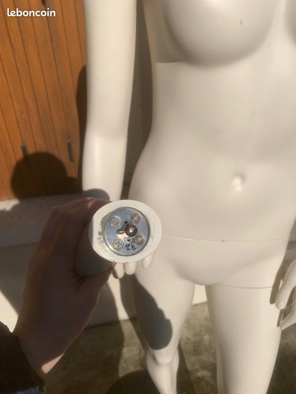 Mannequin Féminin Taille 38 Blanc - Buste Couture Avec Trépied Ajustable