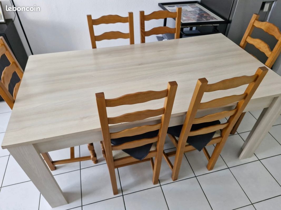 Table Ségur en bois 1m70 x 90 (image 4)