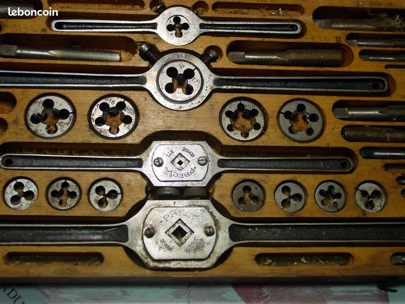 Ancien grand coffret tarauds filière pro PRECY Saint Etienne (image 4)