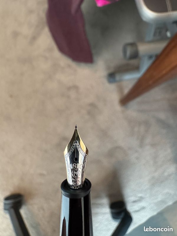 Stylo Plume Montblanc Meisterstück 145 Chopin Platine – Plume Or 14 Carats, Occasion Vintage
