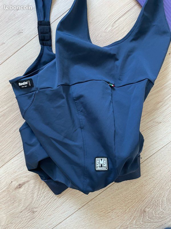 Cuissard à bretelles Santini Unique - Bleu