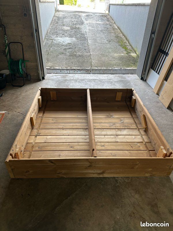 Bac à potager surélevé en bois autoclavé (image 1)