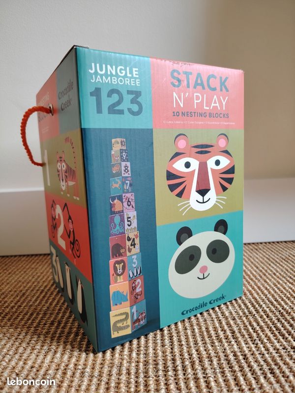 Cubes à empiler Crocodile Creek Jeux Jouets