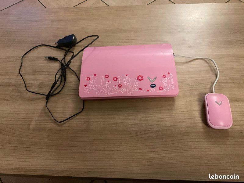 VTech Genius XL Color Pro Bilingue Rose – Ordinateur Enfant 180 Activités – Écran Couleur – Espagnol/Anglais