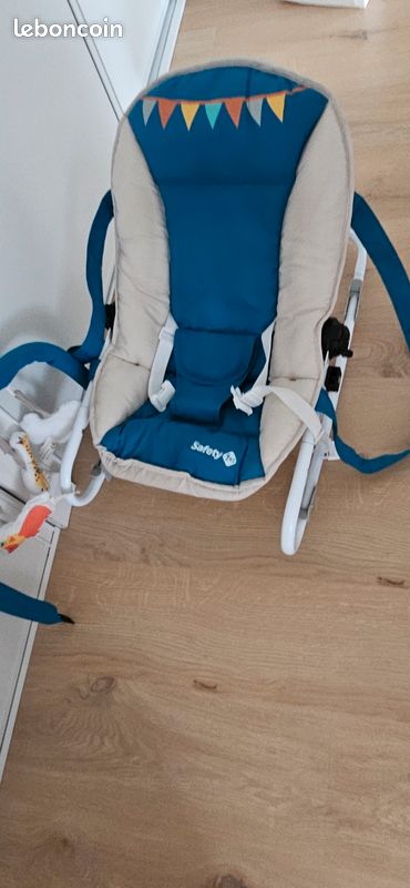 Transat bébé avec arche _Dossier Molletonné Ajustable - Arche de Jeu Amovible - Déhoussable (image 7)
