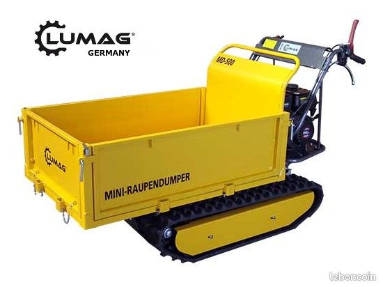 Mini Dumper Benne basculante ATO3000 - 4 roues motrices 300kg – 6,5ch