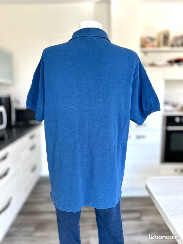 Polo bleu foncé manches courtes 100% coton Taille 5/XXL 46 Lacoste (image 4)