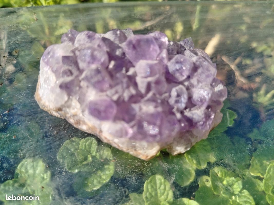 Améthyste Brute Du Brésil 33,35 Carats - Taille émeraude - Pure à La Loupe