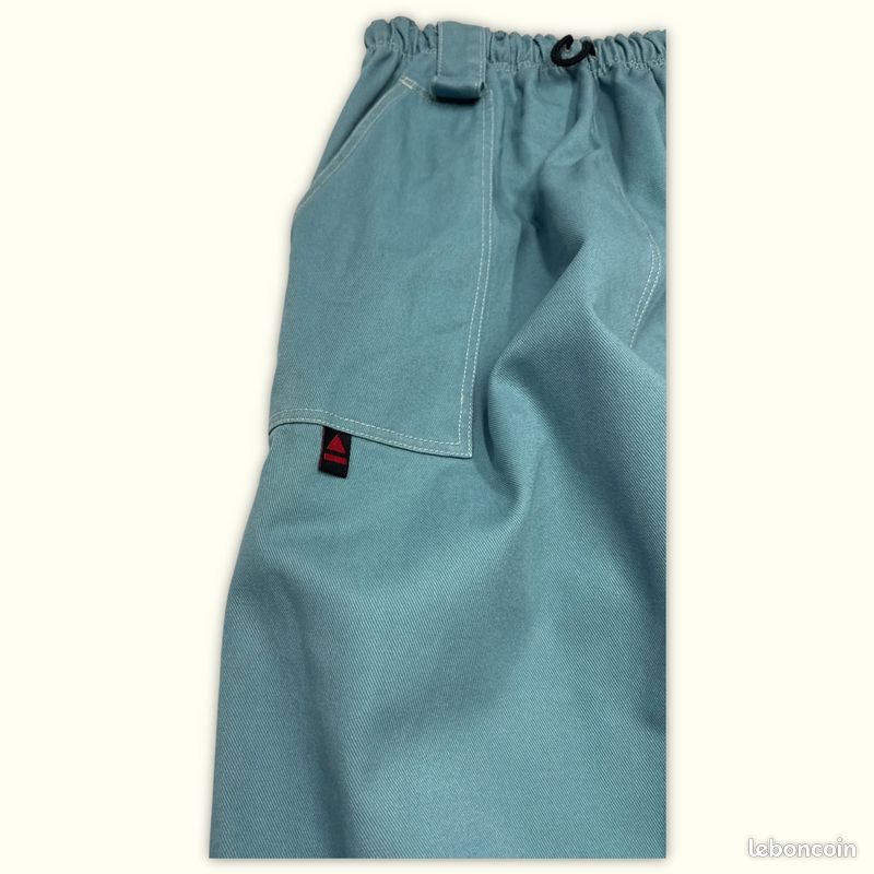 Pants Homme Stüssy L31 Bleu canard/Blanc Coton Très bon état Baggy Normal Uni (image 3)