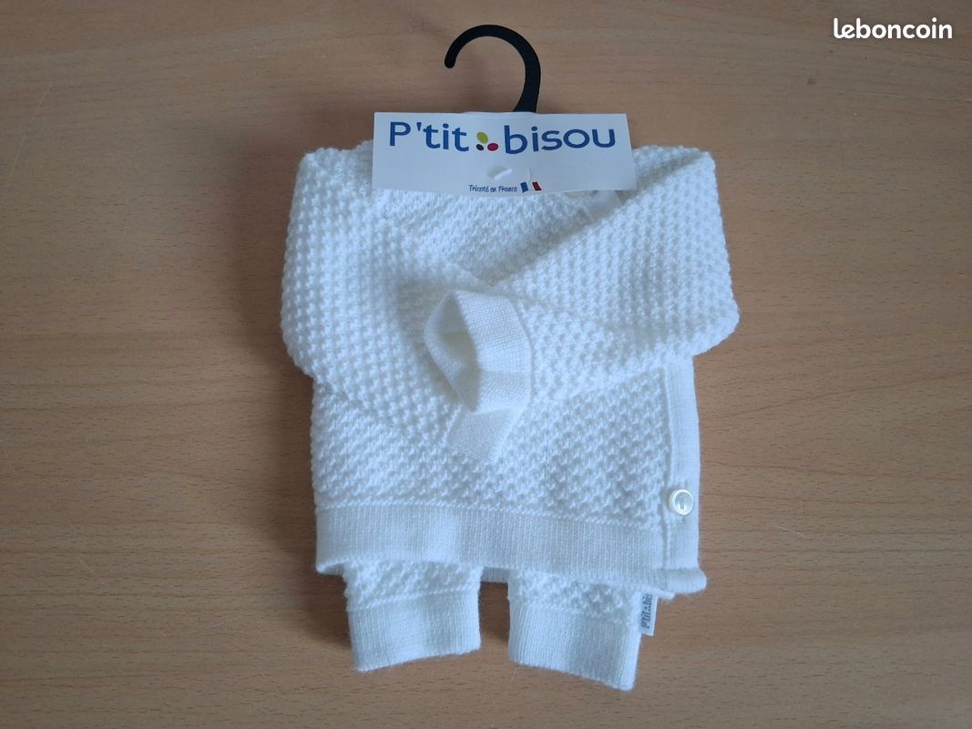 P'tit Bisou : Brassière + Pantalon 0 mois ( neuf) (image 2)