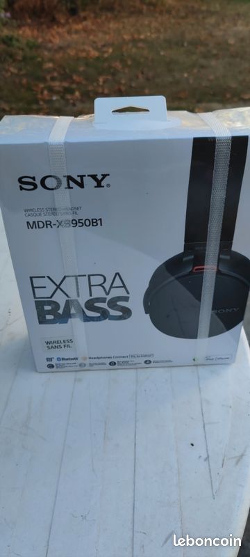 Superbe casque bluetooth Sony MDR XB950B1 Extra bass neuf encore sous blister (image 2)