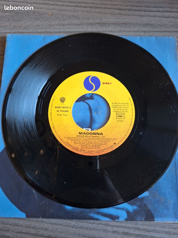 Vinyle Madonna Rescue Me (image 6)