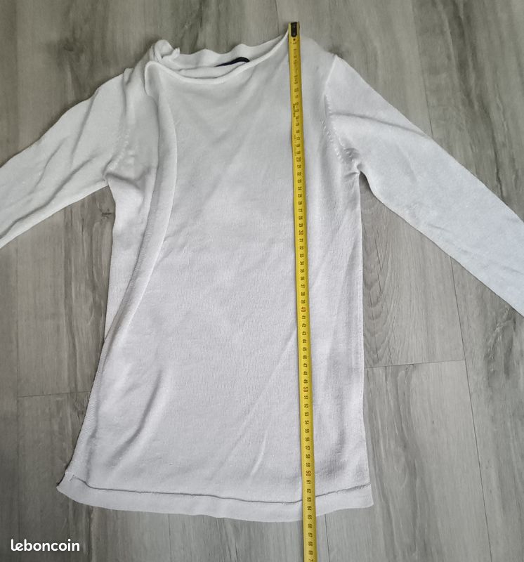 Gilet crème pailleté Mim XS (image 8)