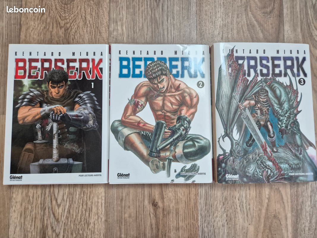 Manga Berserk tome 1,2 et 3 (image 1)
