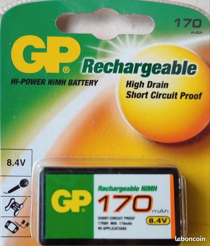 Batterie type 9V rechargeable (image 2)
