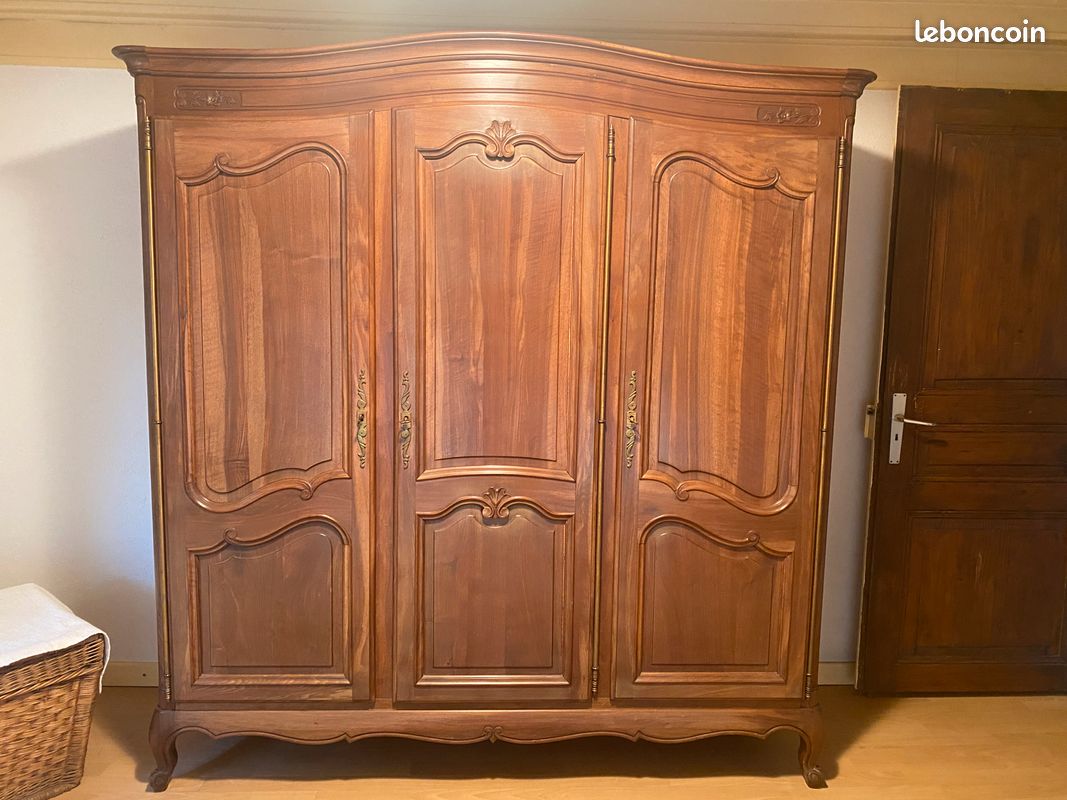 Armoire + commode en noyer (image 3)