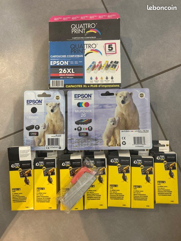 Lot cartouche encre epson et toner (image 1)