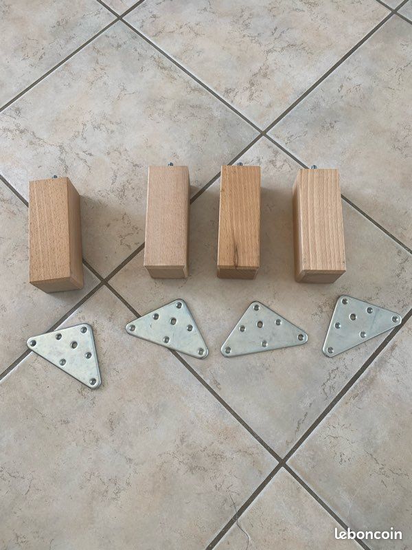 Pieds de lit avec platines (image 2)