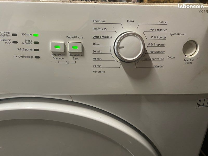 BEKO Panneau de commande + carte électronique pour sèche linge DS 7433 PAOW